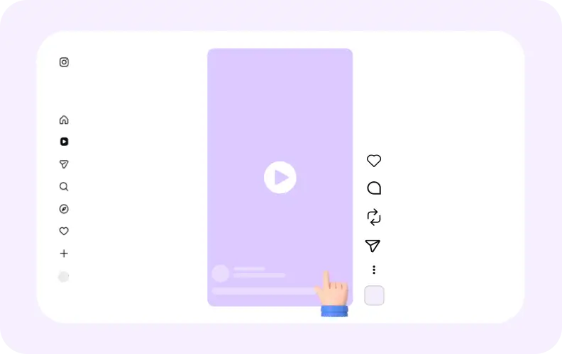 Step 1: Open Instagram.com on desktop and navigate to the Reel