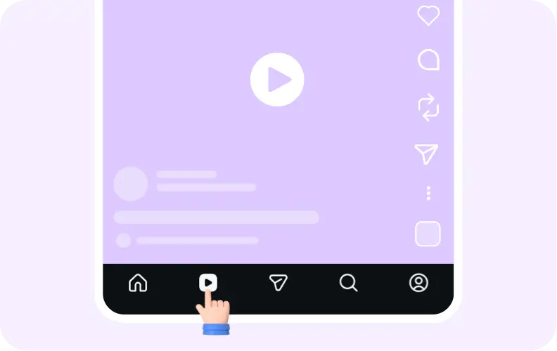 Step 1: Open Instagram app and find the Reel you want to download